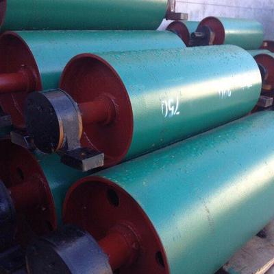 廠家直銷昌鑫噴漆碳鋼改向滾筒 無動力導向滾筒帶式輸送機配件圖片_高清圖_細節圖